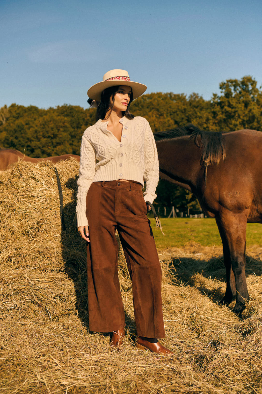 Pantalon en daim Lucas