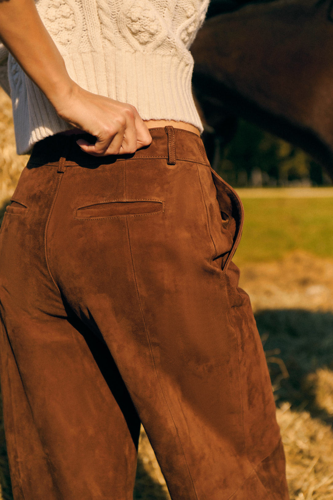 Pantalon en daim Lucas