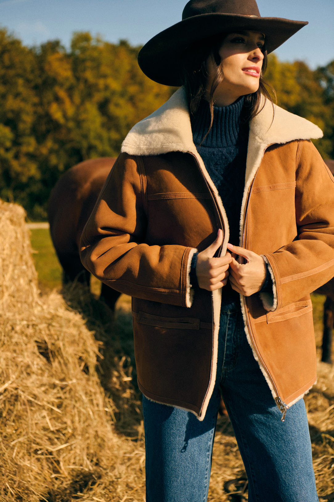 Peau lainée réversible Opale