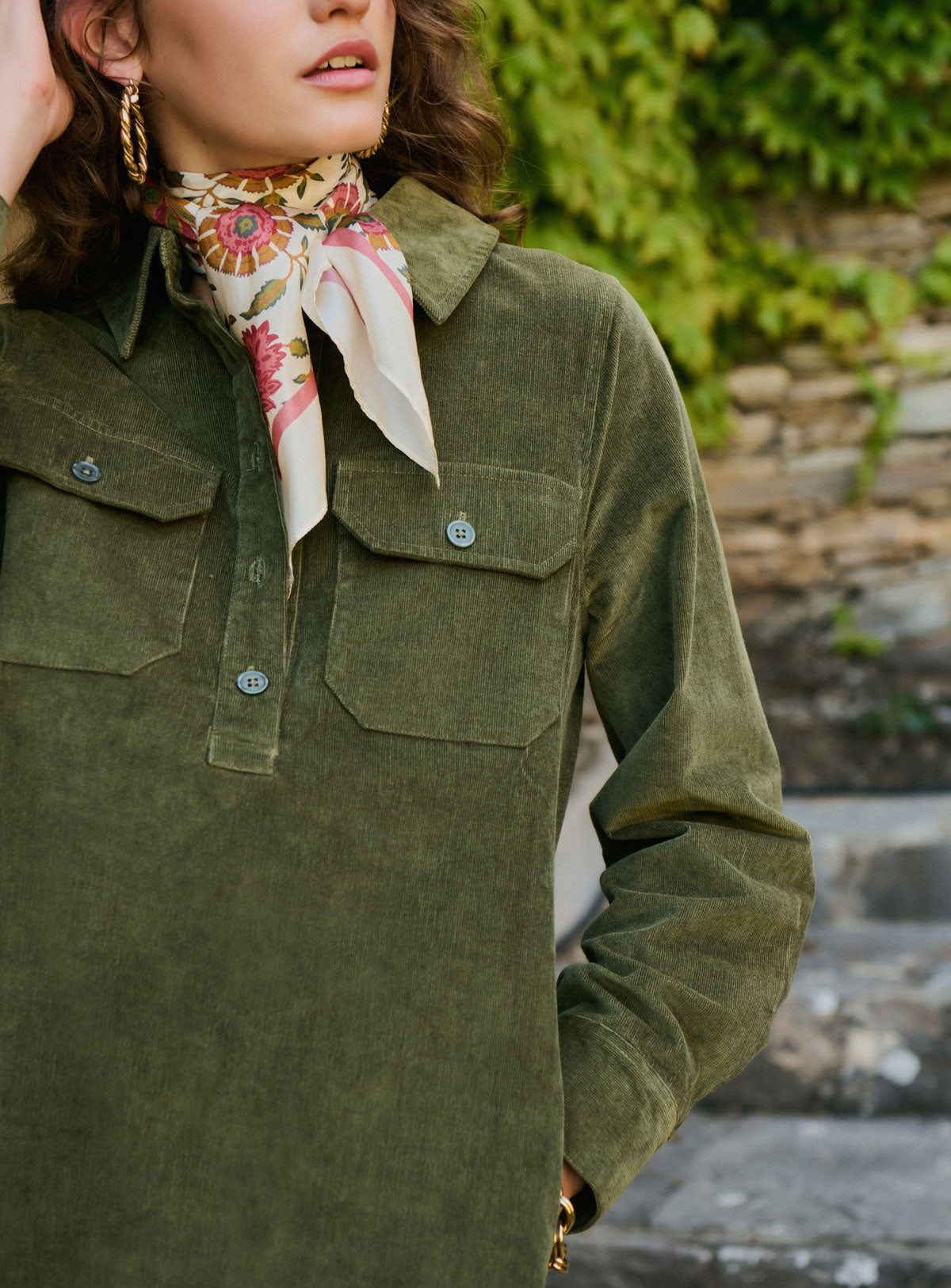 Robe en velours Lise