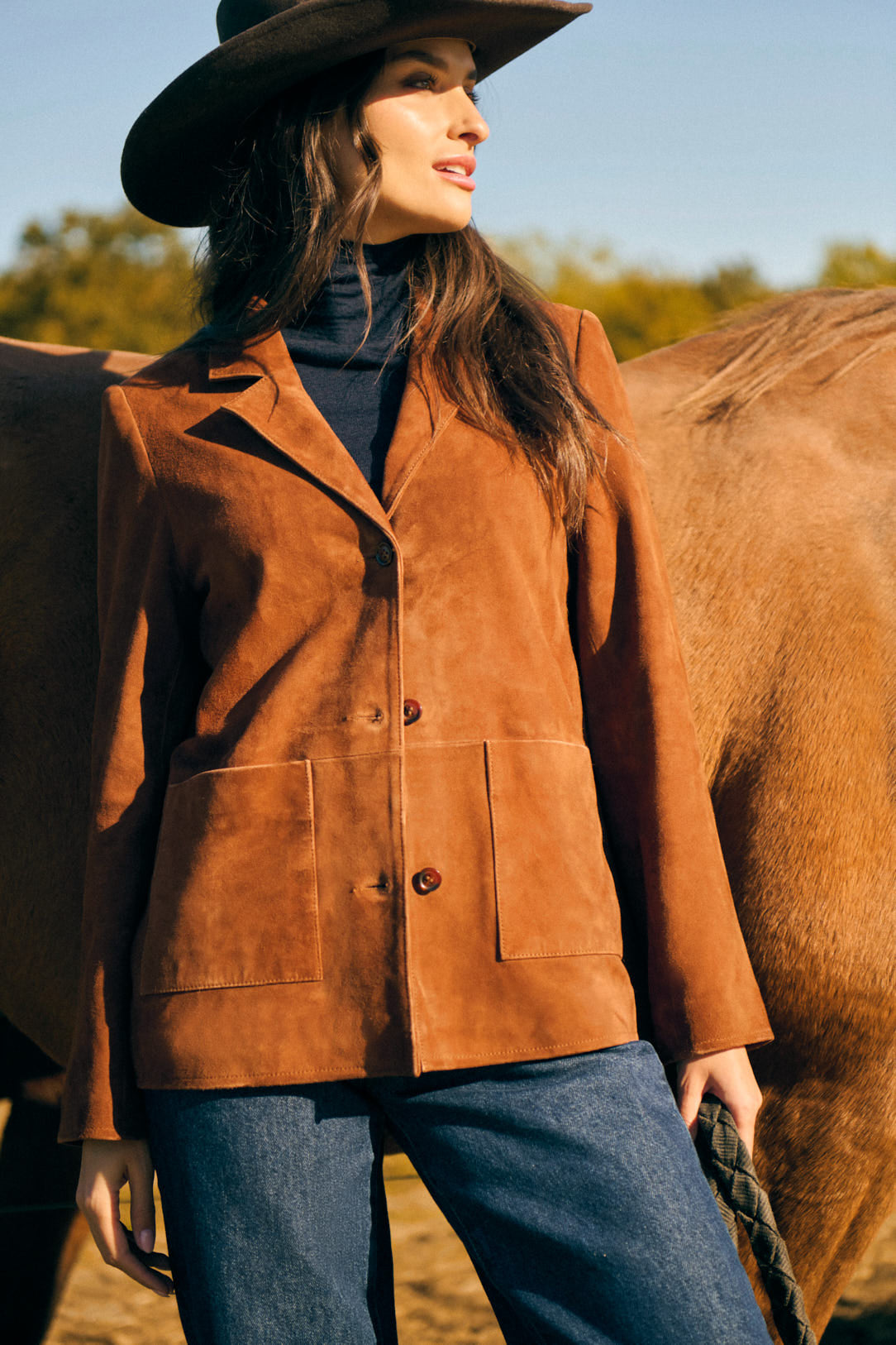 Veste en daim Gabriel